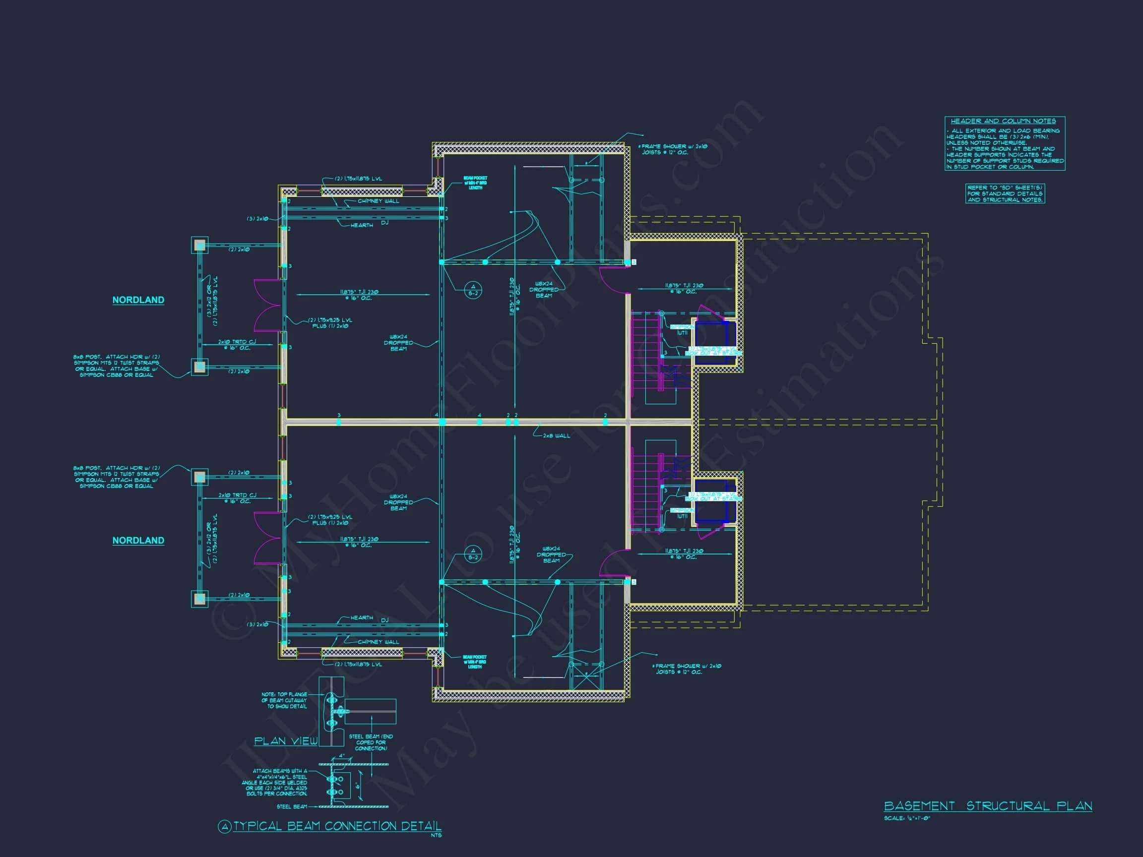 10-1929 DUPLEX PLAN- Elegant Duplex House Plan with CAD Blueprint Designs 19 Elegant Duplex House Plan with Colonial Revival Architecture