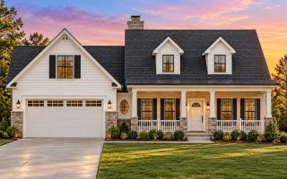 Plan  11-2086 - Rose Ridge Farm |  Cape Cod - 3-Bed, 2-Bath, 1,573 SF