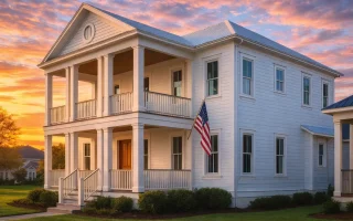 Plan  17-1006 - The Russell Estate |  Colonial - 3-Bed, 3.5-Bath, 4,264 SF