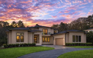 Plan  19-1741 - Sanders Lodge |  Modern Transitional - 5-Bed, 3.5-Bath, 6,683 SF