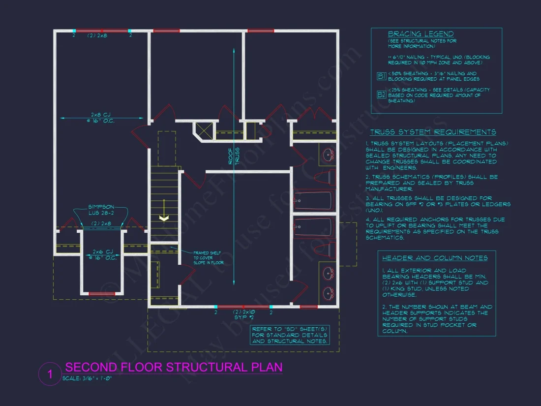 Stylish 2-Story House Plan with 4 Bedrooms and Bonus Room