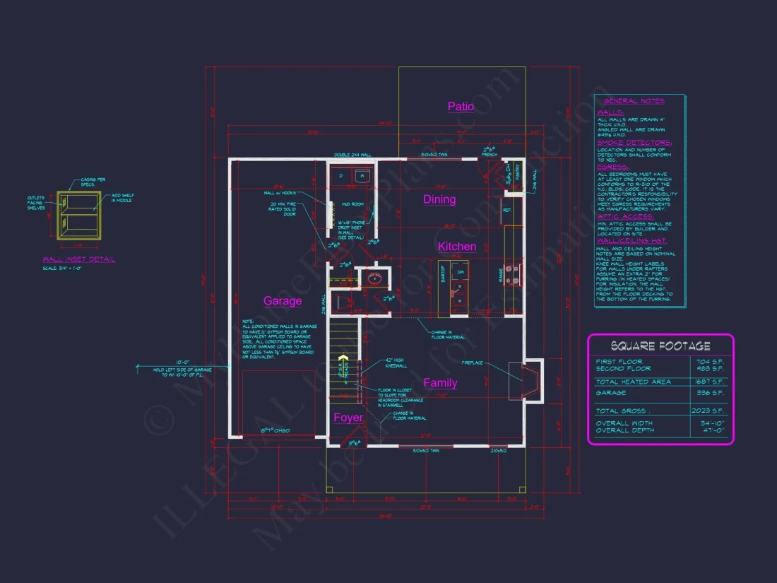 Stylish 2-Story House Plan with 4 Bedrooms and Bonus Room