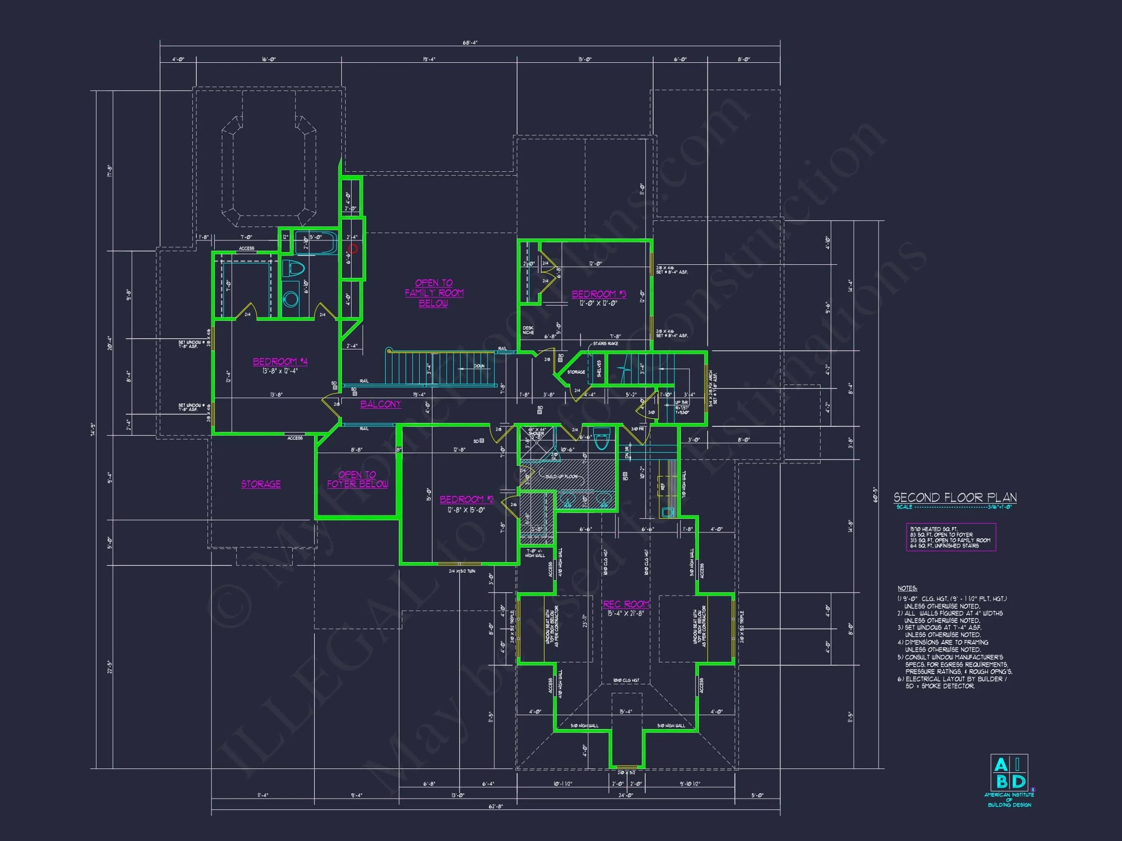 9-1829B HOUSE PLAN - Elegant House Plan with CAD Designs, Spacious Layout & Features 12 Elegant 2-Story House Plan with Vaulted Ceilings and Outdoor Living