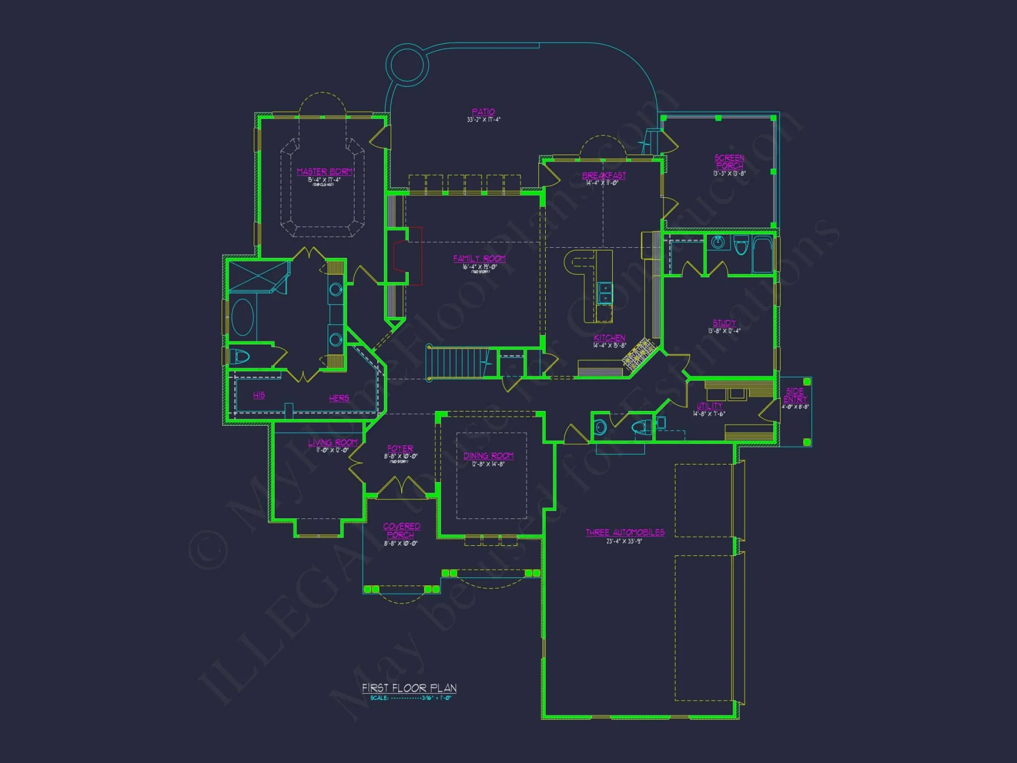 Elegant 2-Story House Plan with Vaulted Ceilings and Outdoor Living