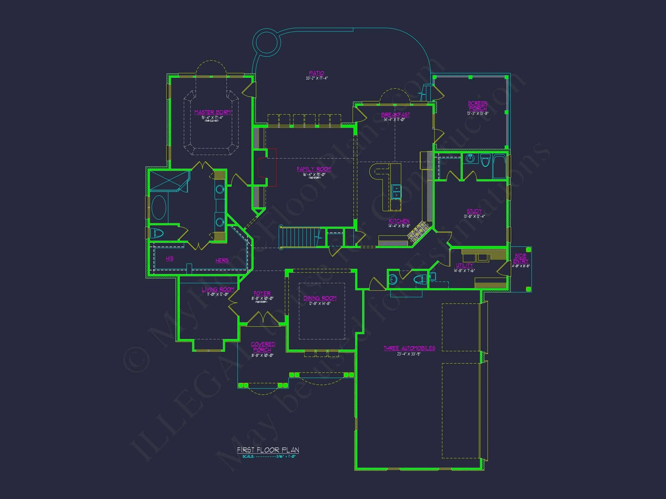 9-1829B HOUSE PLAN - Elegant House Plan with CAD Designs, Spacious Layout & Features 15 Elegant 2-Story House Plan with Vaulted Ceilings and Outdoor Living