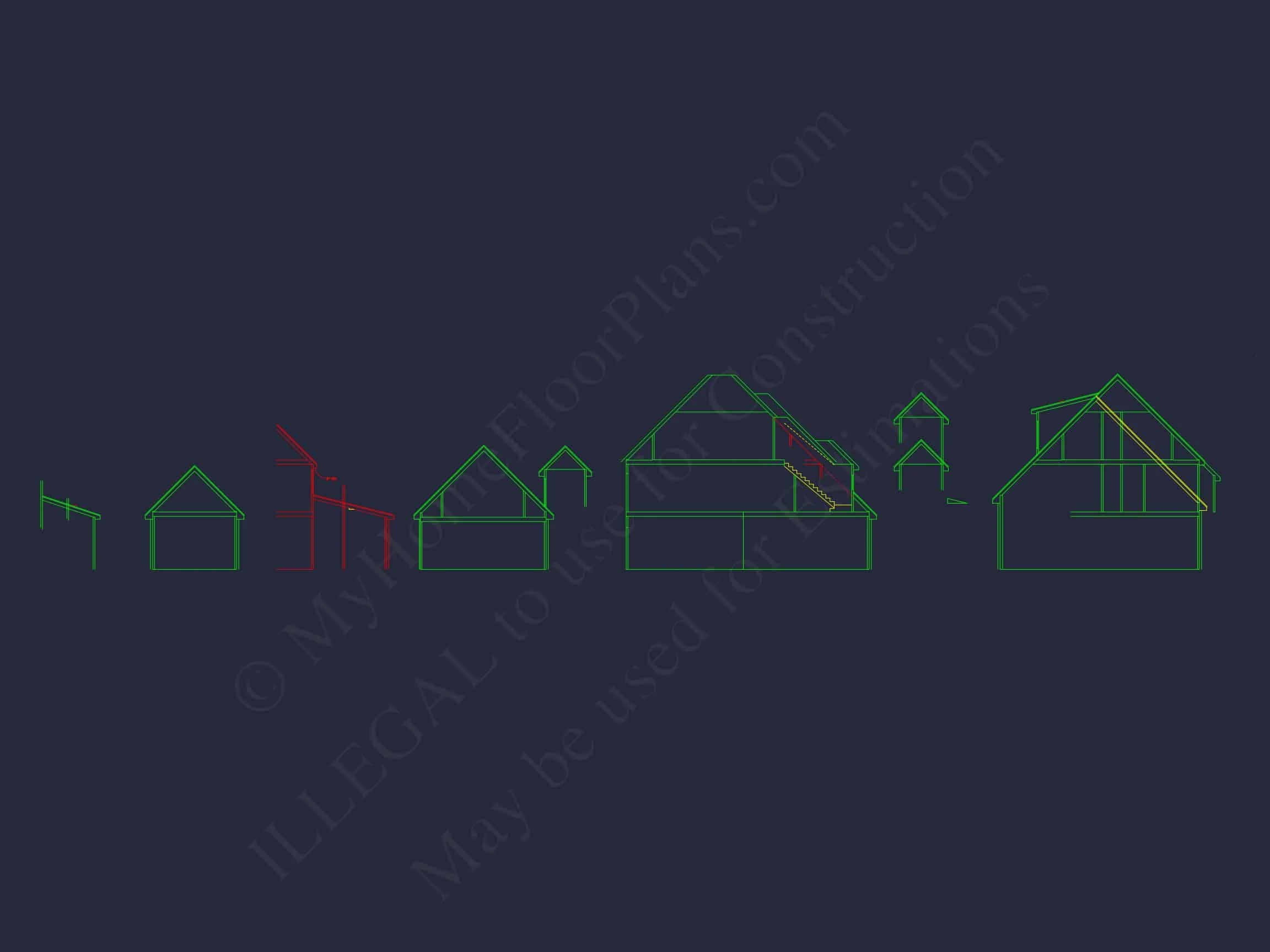 9-1829B HOUSE PLAN - Elegant House Plan with CAD Designs, Spacious Layout & Features 16 Elegant 2-Story House Plan with Vaulted Ceilings and Outdoor Living