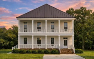 Plan  17-1189 - The Thomas Estate |  Classical Southern - 3-Bed, 3.5-Bath, 2,820 SF