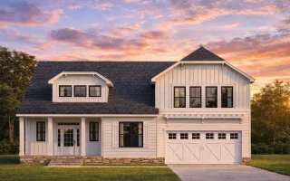 Plan  19-1617 - The Peterson Cottage  | New American - 3-Bed, 3.5-Bath, 2,653 SF