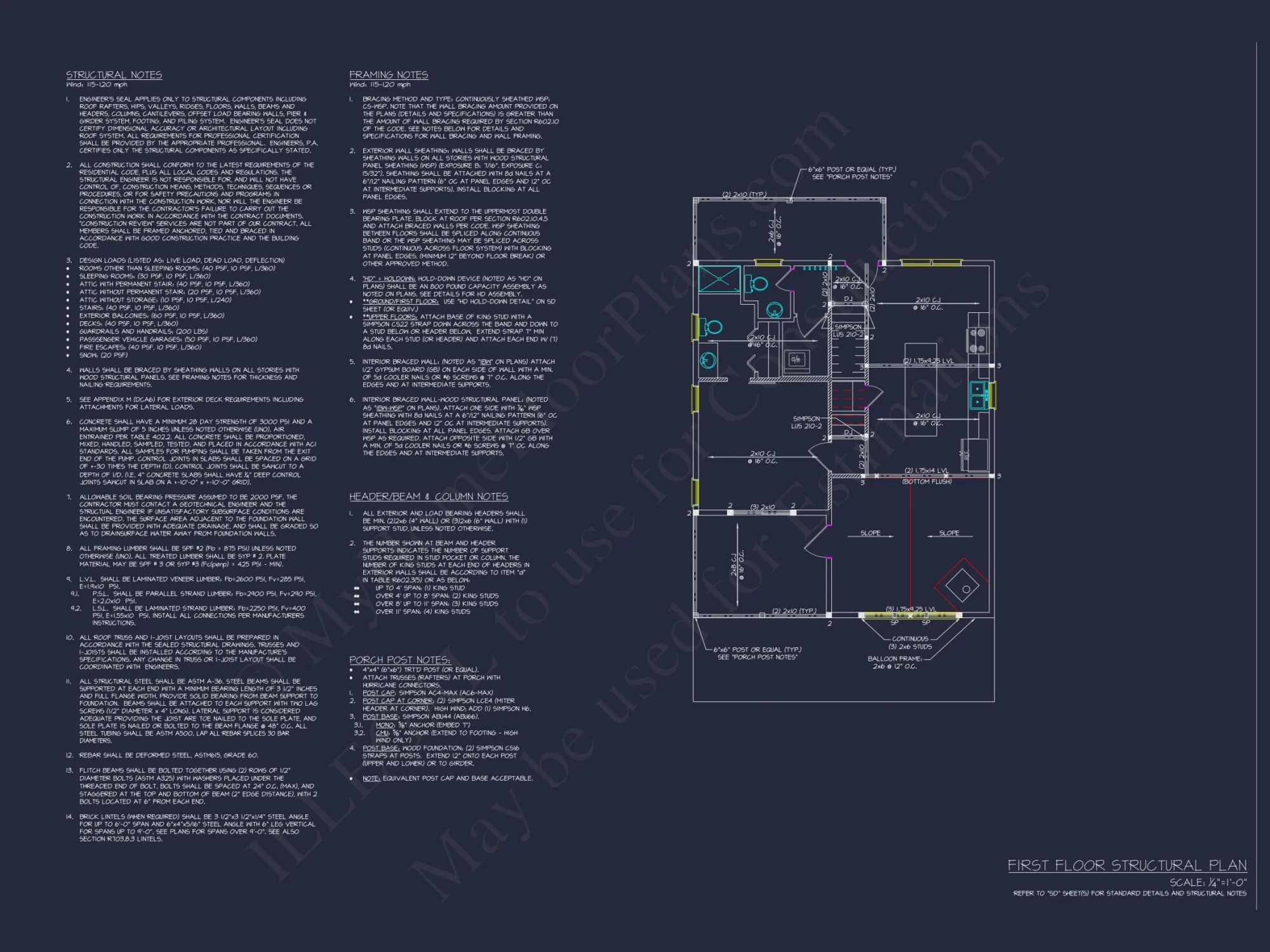 Cozy 2-Story Cabin Floor Plan with Vaulted Ceilings & Wraparound Porch