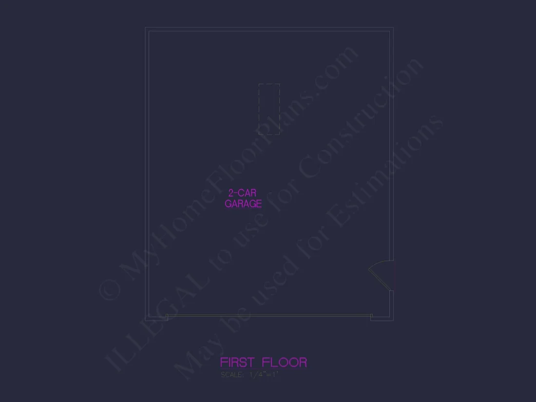 Versatile Garage house Plan with CAD Designs & Storage Options