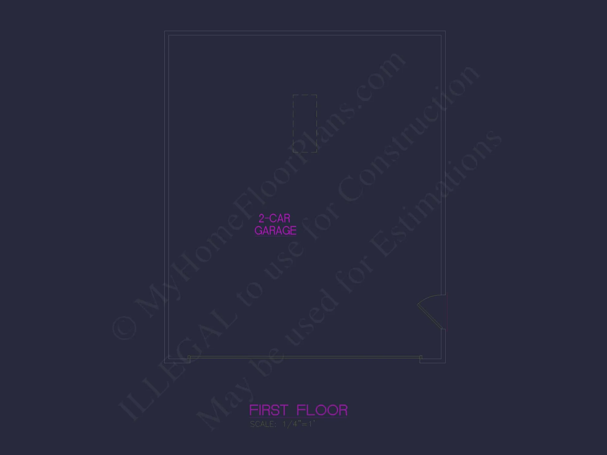 Versatile Garage house Plan with CAD Designs & Storage Options