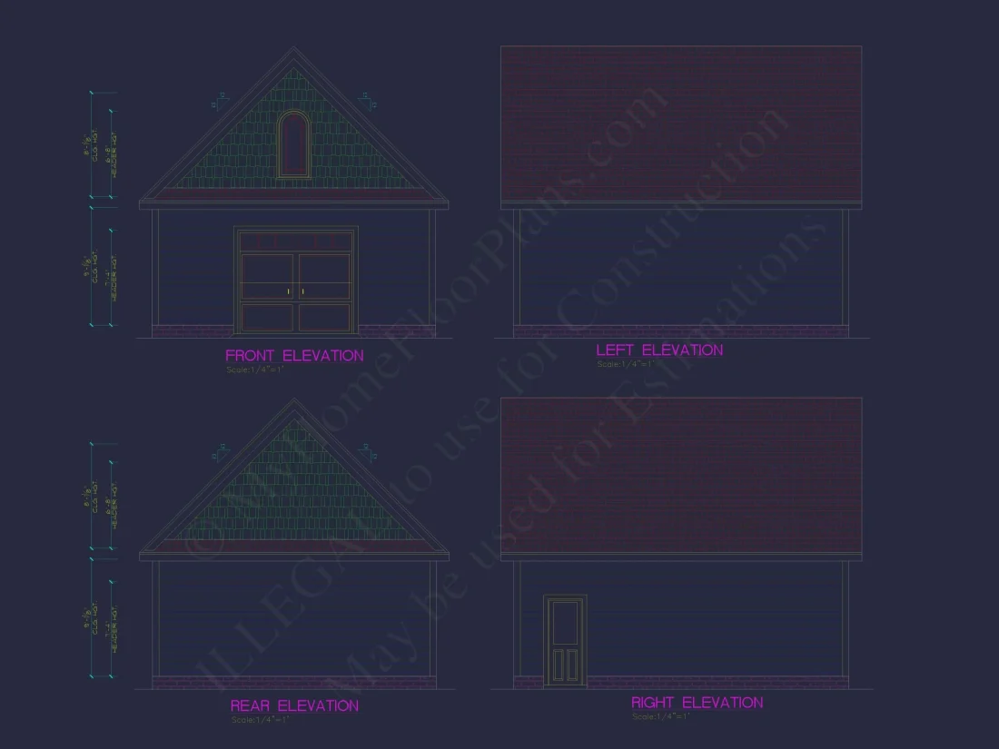 Versatile Garage house Plan with CAD Designs & Storage Options