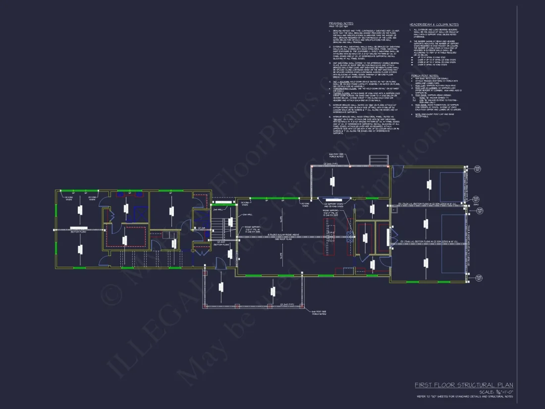 Modern 2-Story House Plan with Open Layout & CAD Blueprints