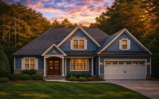 Plan  12-2334 - Hazel Point House |  New American - 3-Bed, 3-Bath, 2,874 SF