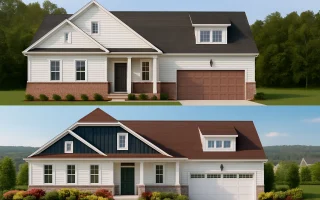 Plan  11-1314 - The Courtney | New  American Duplex - 3-Bed, 2-Bath, 2,219 SF