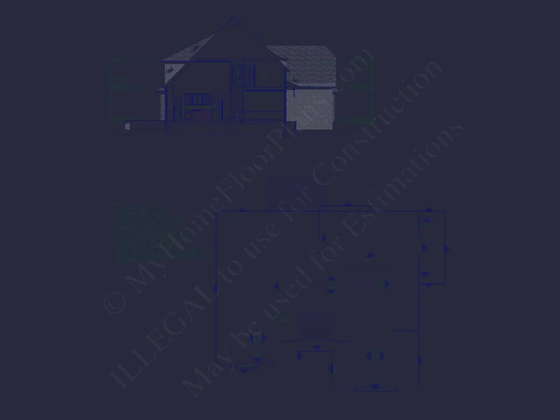 Elegant Home Plan with 2 Floors,4 Bedrooms & CAD Designs