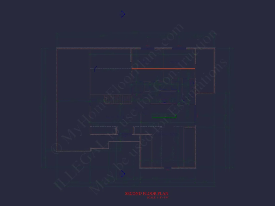 Elegant Home Plan with 2 Floors,4 Bedrooms & CAD Designs