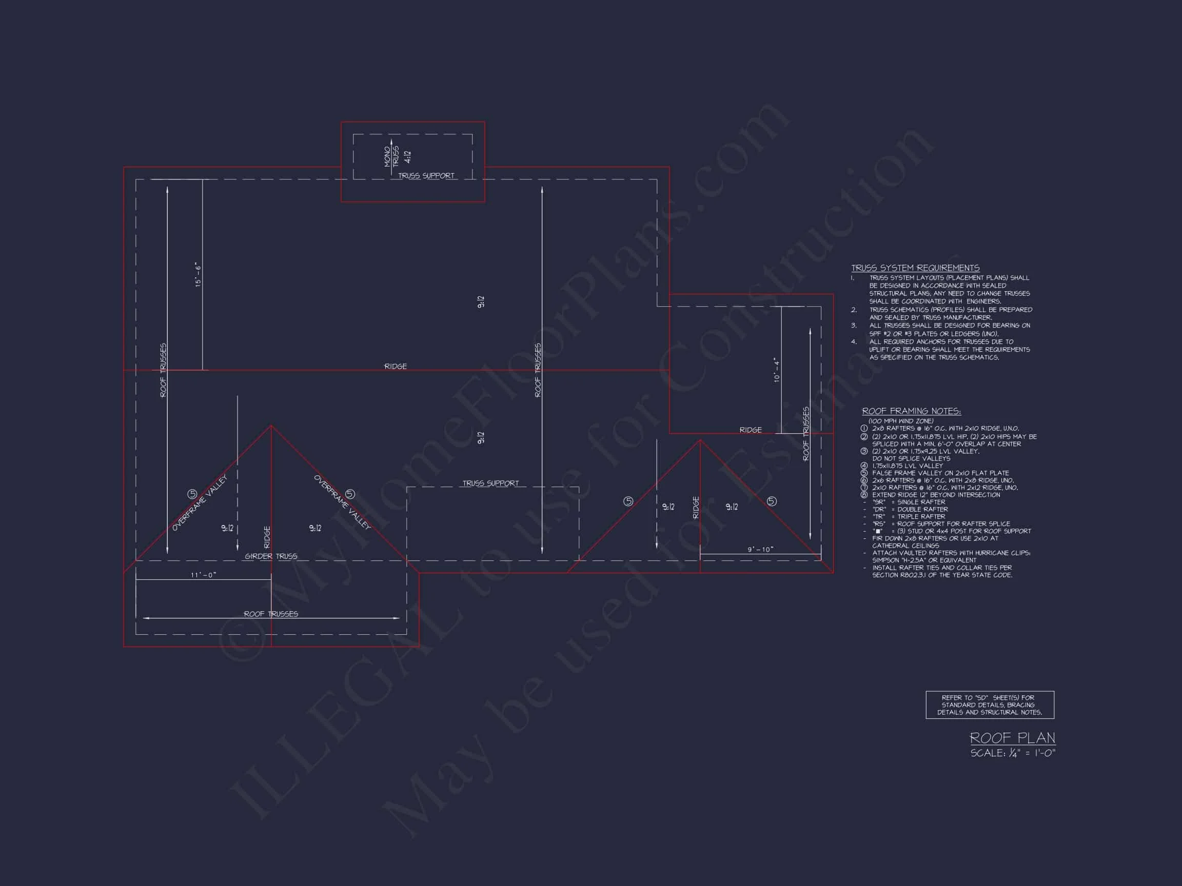 16-1730 HOUSE PLAN - Modern Farmhouse Home Plan - 3-Bed, 2-Bath, 1,600 SF 4 Craftsman Ranch House Plan with Open Floor Layout & CAD Designs