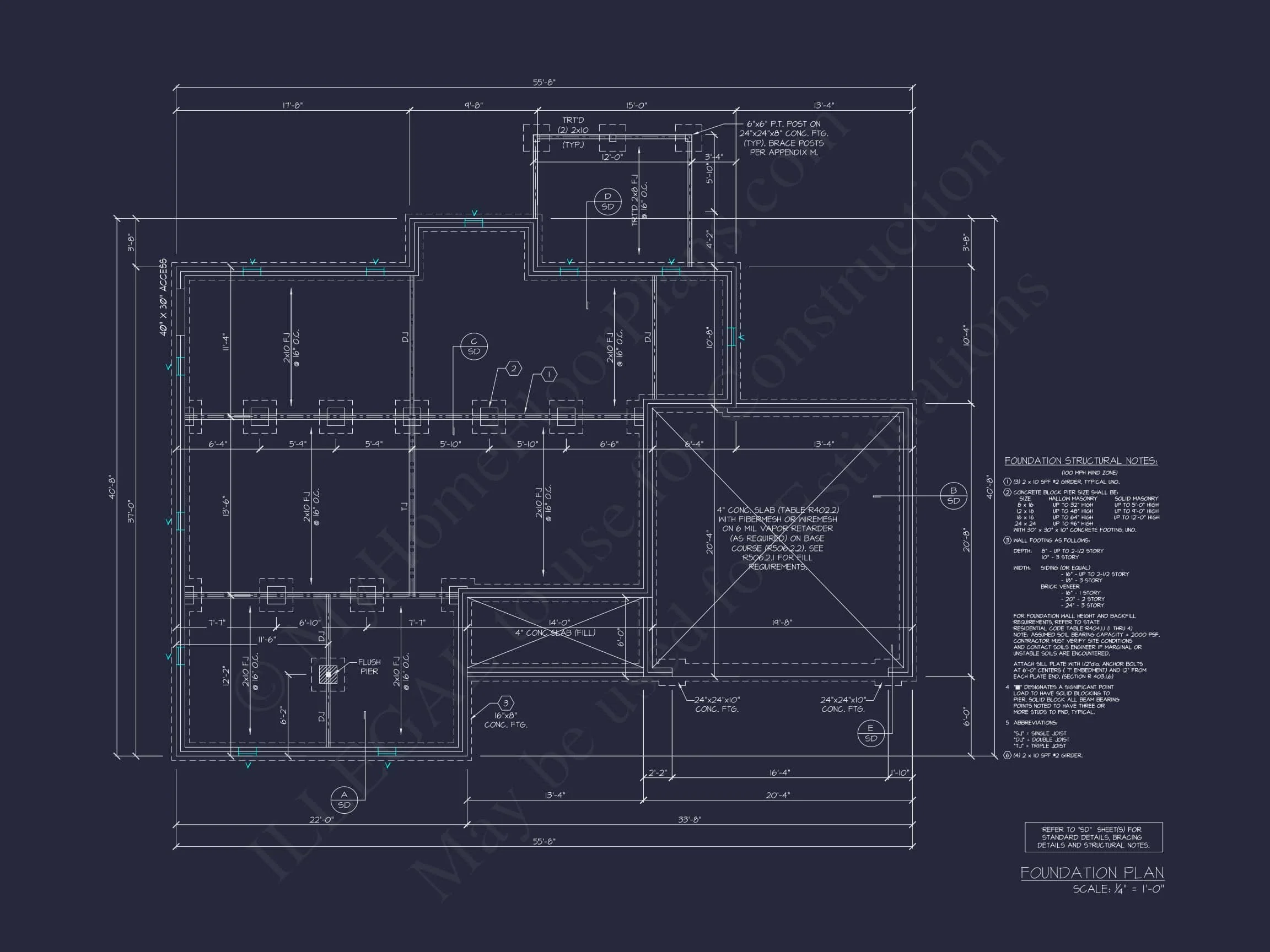 16-1730 HOUSE PLAN - Modern Farmhouse Home Plan - 3-Bed, 2-Bath, 1,600 SF 6 Craftsman Ranch House Plan with Open Floor Layout & CAD Designs