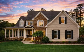 Plan  14-2106 - Willow Run Retreat |  Traditional Colonial - 4-Bed, 5-Bath, 3,950 SF