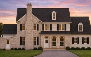 Plan  17-1555 - Green Lodge |  Georgian Colonial - 4-Bed, 3.5-Bath, 4,573 SF
