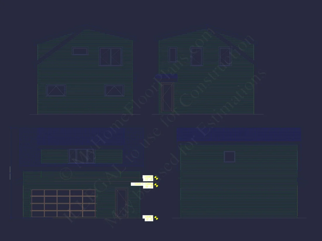 Modern Garage Home Plan with Heated Gym & Workshop