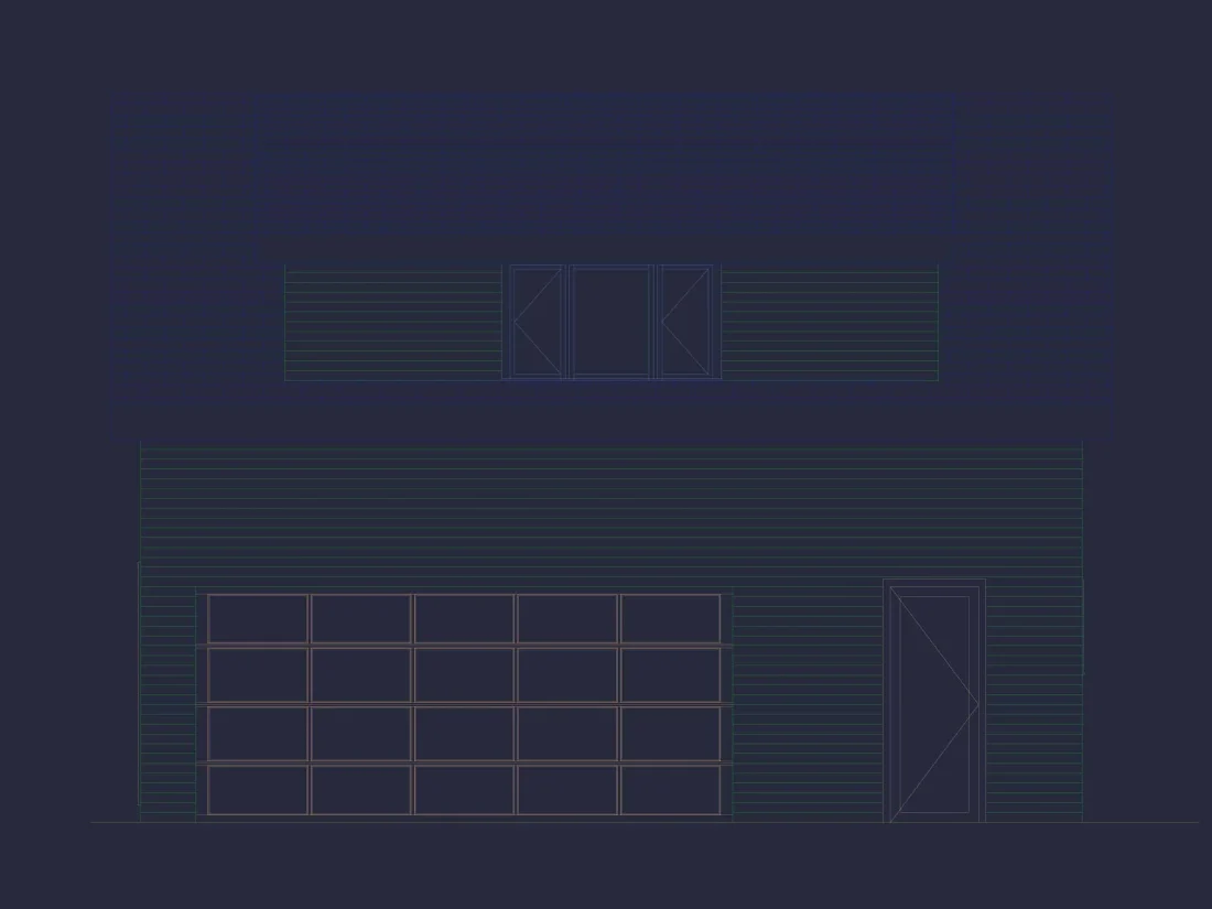 Modern Garage Home Plan with Heated Gym & Workshop