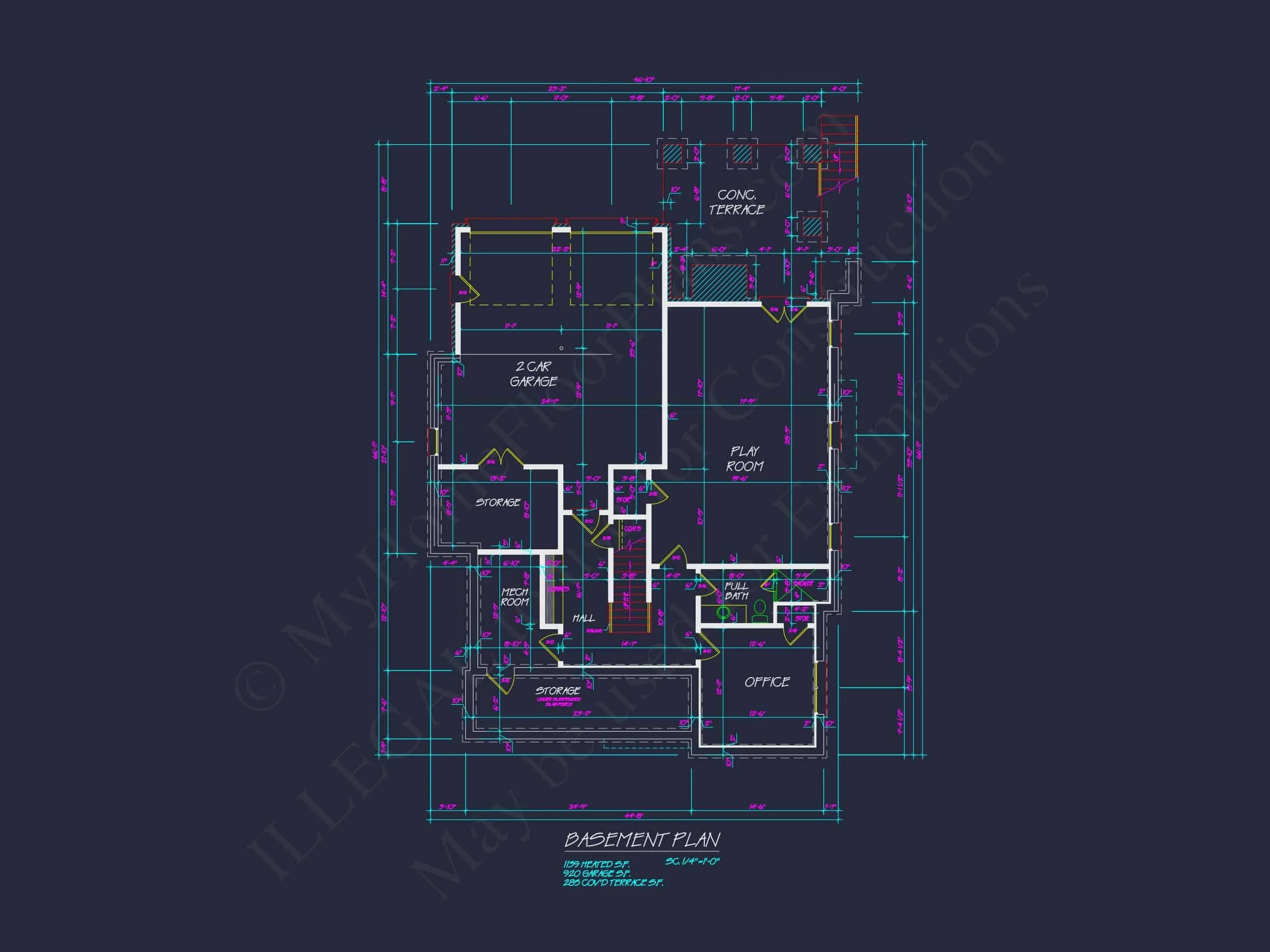 9-1382 HOUSE PLAN - American Cottage Home Plan - 4-Bed, 4-Bath, 2850 SF 11 Elegant Traditional House Plan with 2 Stories & Open Floor Blueprint