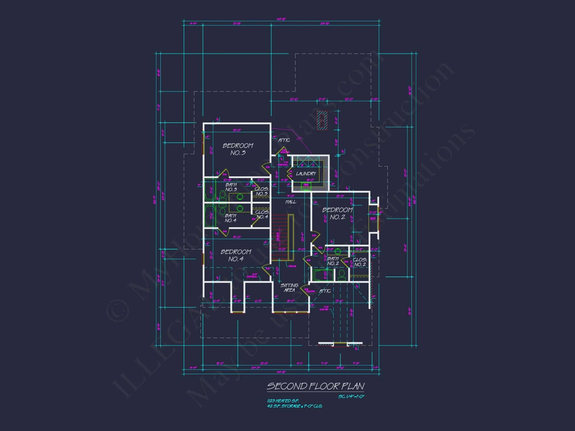 Elegant Traditional House Plan with 2 Stories & Open Floor Blueprint