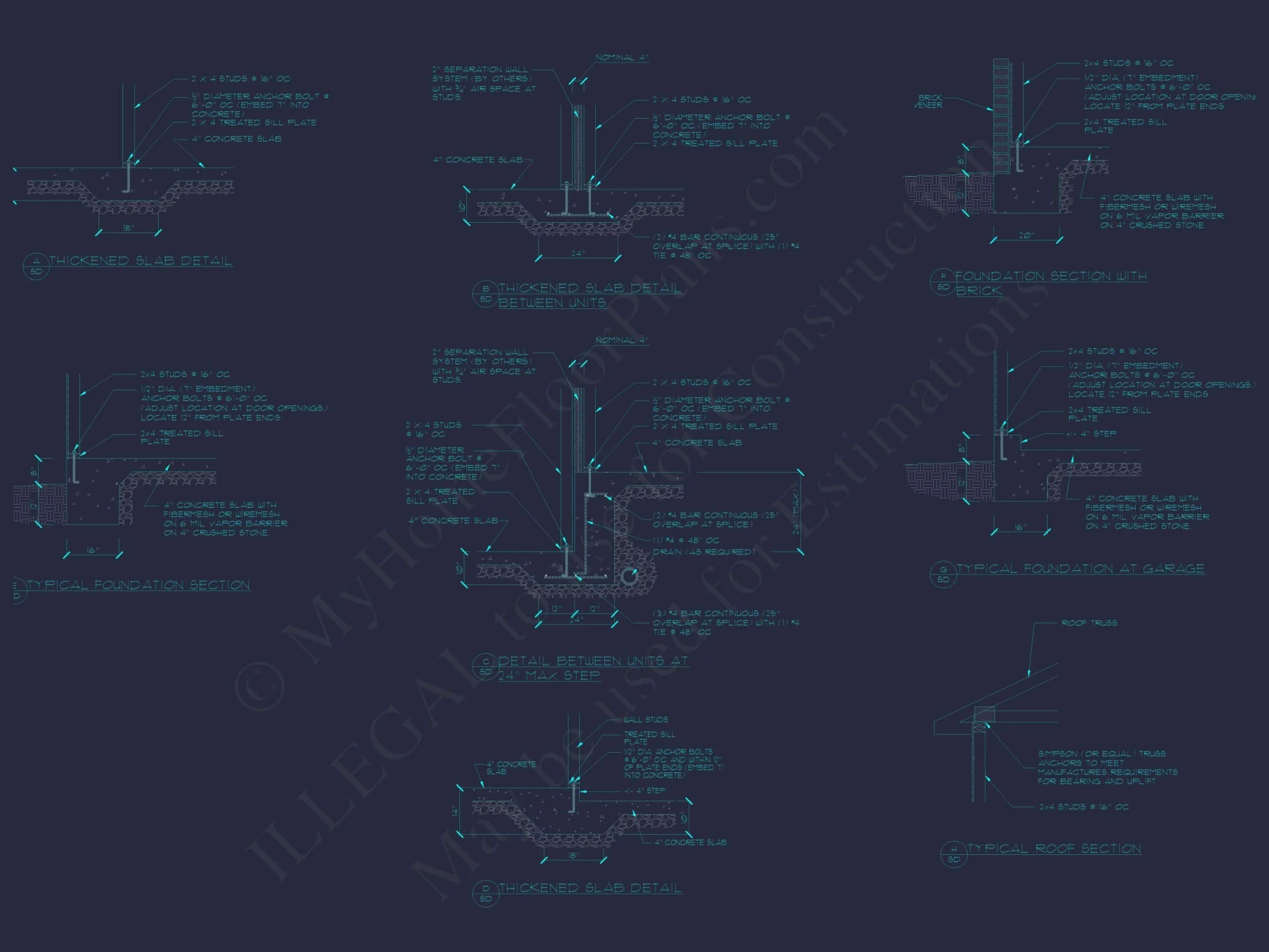 Colonial Revival Home Plan with 2 Stories, Covered Porches & CAD Blueprints