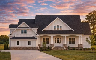 Plan  15-1244 - Beechwood Springs Estate | Coastal Farmhouse - 3-Bed, 5-Bath, 3,346 SF