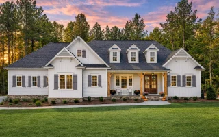 Plan  17-1388 - The Lee Farmhouse |  New American - 4-Bed, 2-Bath, 3,571 SF