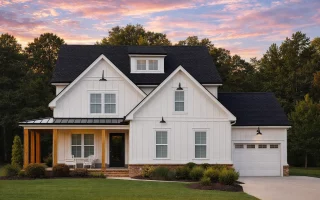 Plan  17-1704 - The Campbell House |  New American - 4-Bed, 3.5-Bath, 2,833 SF