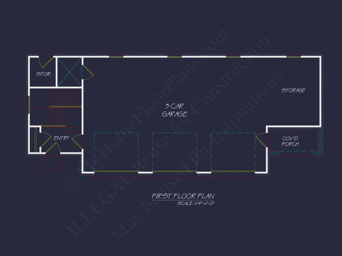 Stunning Traditional 2-Story House Plan with Vaulted Ceilings & Brick Exterior