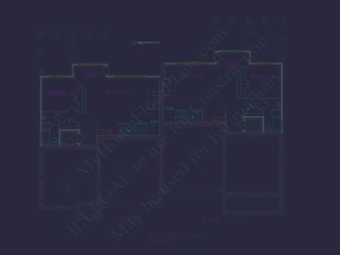 Modern Duplex Home Plan with CAD Blueprints & Flexible Layout