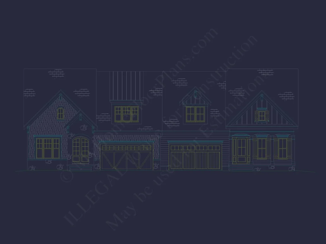 Modern Duplex Home Plan with CAD Blueprints & Flexible Layout