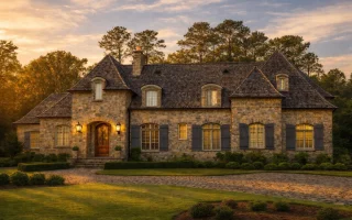 Plan  7-2367 - The Adams Cottage |  French Country - 4-Bed, 5-Bath, 6,811 SF