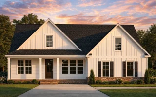 Plan  16-1378 - Cox Lodge | Modern  Farmhouse - 3-Bed, 2-Bath, 2,121 SF