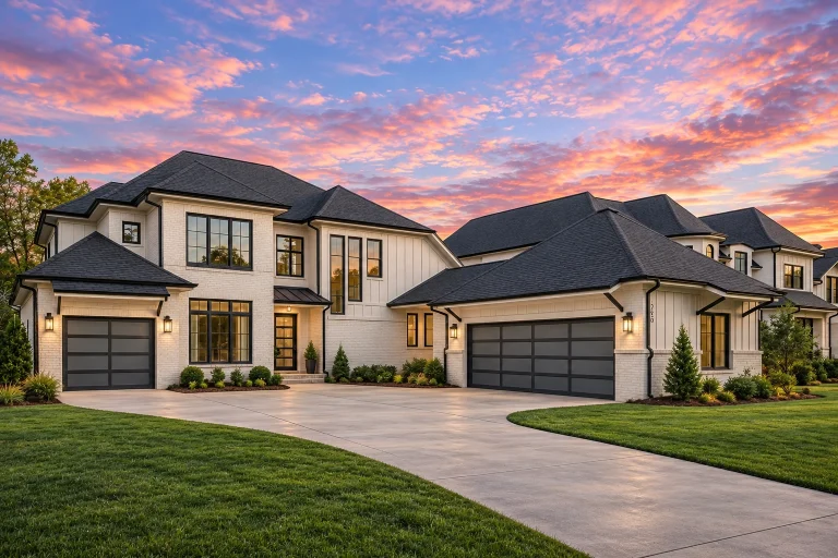 Triplex House Plans 17 new-american-modern-traditional-brick-stone-home-exterior