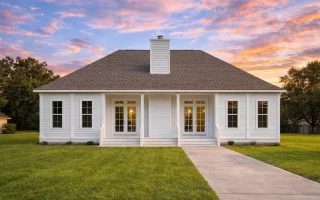 Plan  19-1893 - The Perry Manor |  Classical Southern - 2-Bed, 2-Bath, 1,448 SF