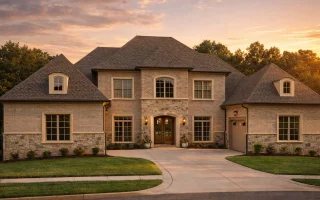 Plan  19-1737 - The Kelly Station |  French Country - 7-Bed, 6.5-Bath, 7,140 SF