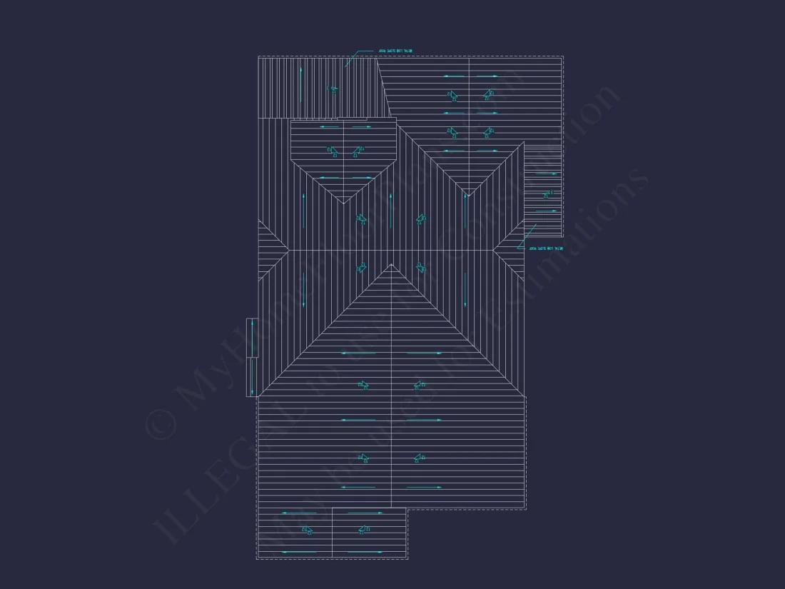 Beautiful 2-Story Home Floor Plan with Vaulted Ceilings & CAD Blueprints