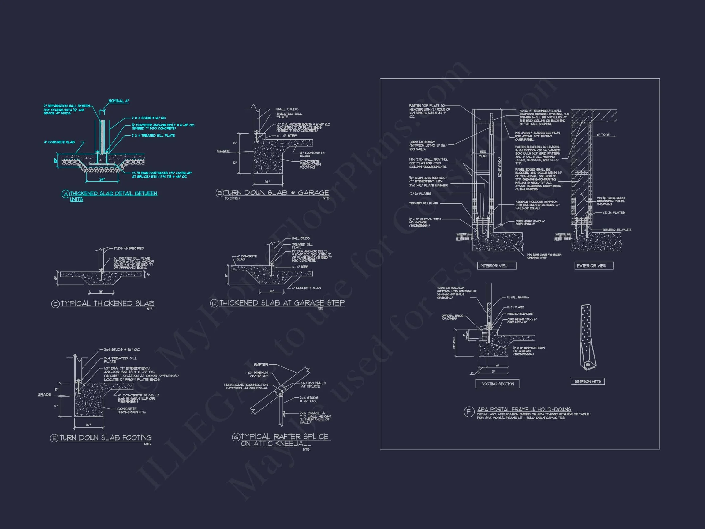 13-1295 7-UNIT APARTMENT PLAN - 7-Unit Townhouse Floor Plan | Architectural CAD Designs 30 7-Unit Townhome Floor Plan with Vaulted Ceilings and CAD Designs