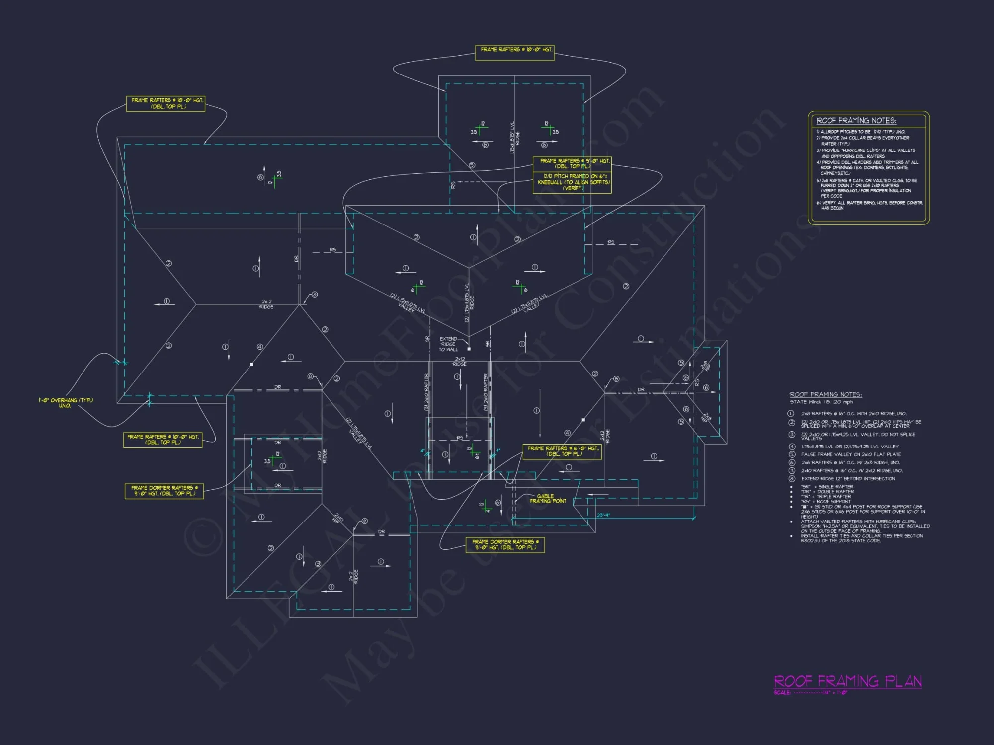 Traditional Home Plan with Open Floor Layout, 4 Bedrooms & CAD Blueprints