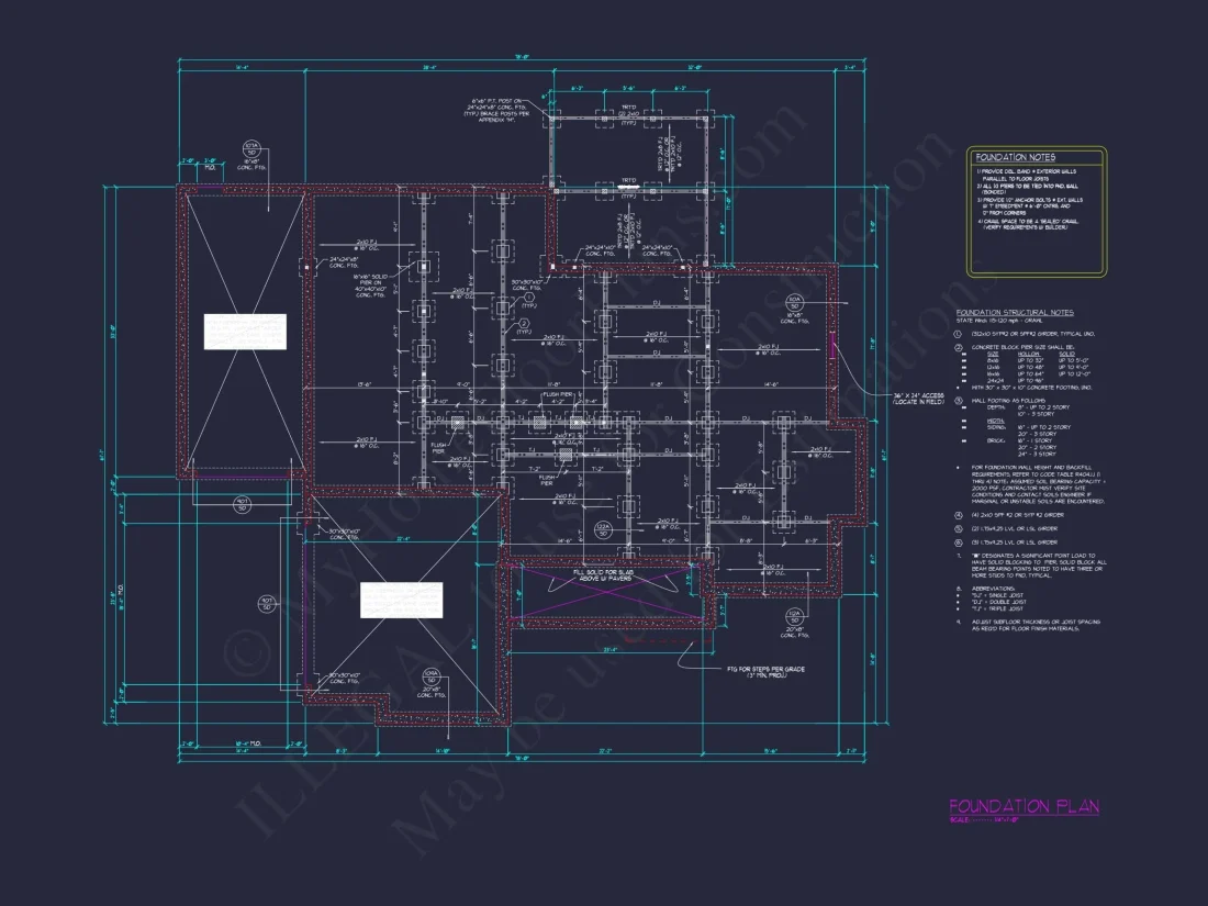 Traditional Home Plan with Open Floor Layout, 4 Bedrooms & CAD Blueprints
