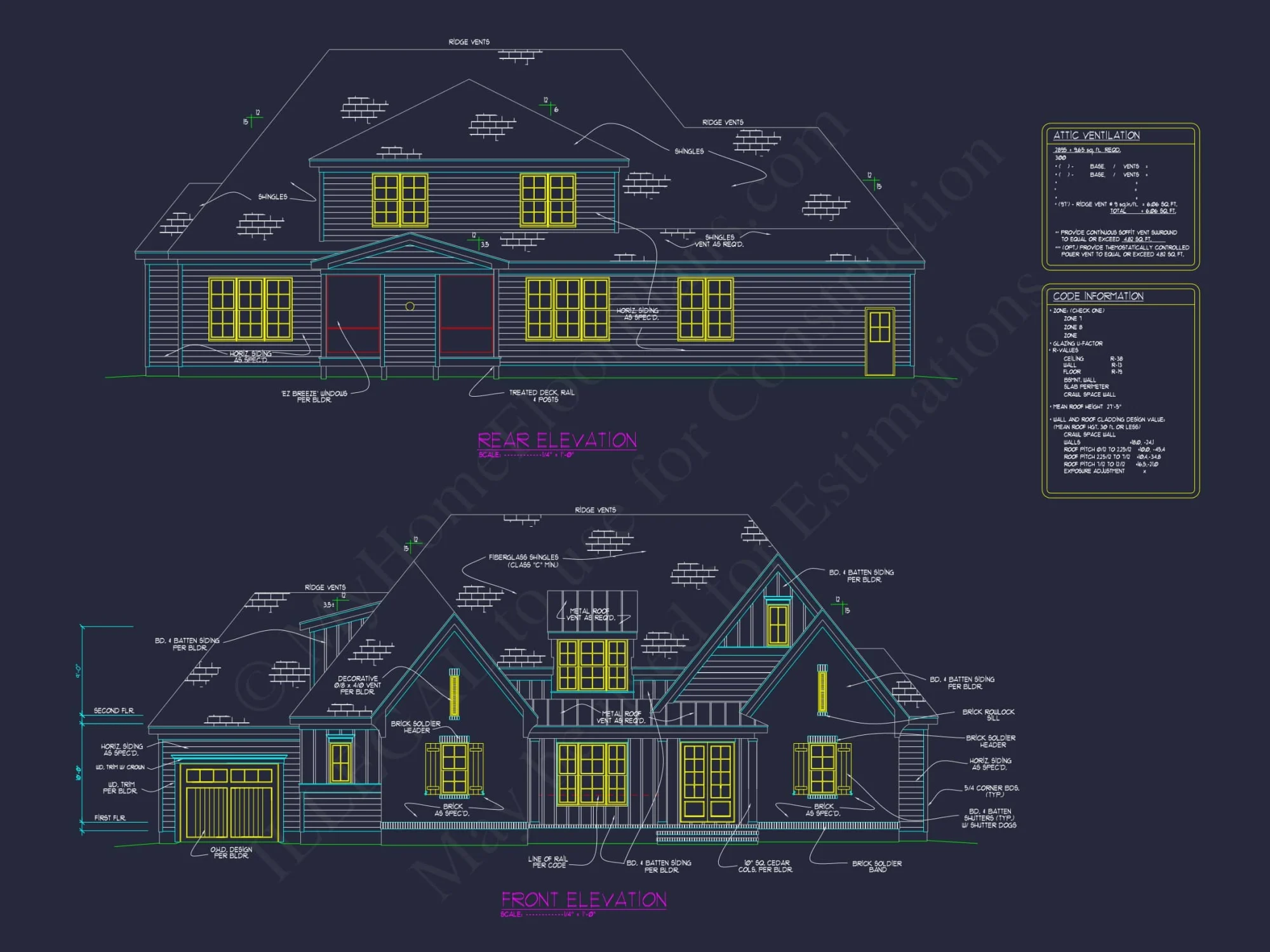 Traditional Home Plan with Open Floor Layout, 4 Bedrooms & CAD Blueprints
