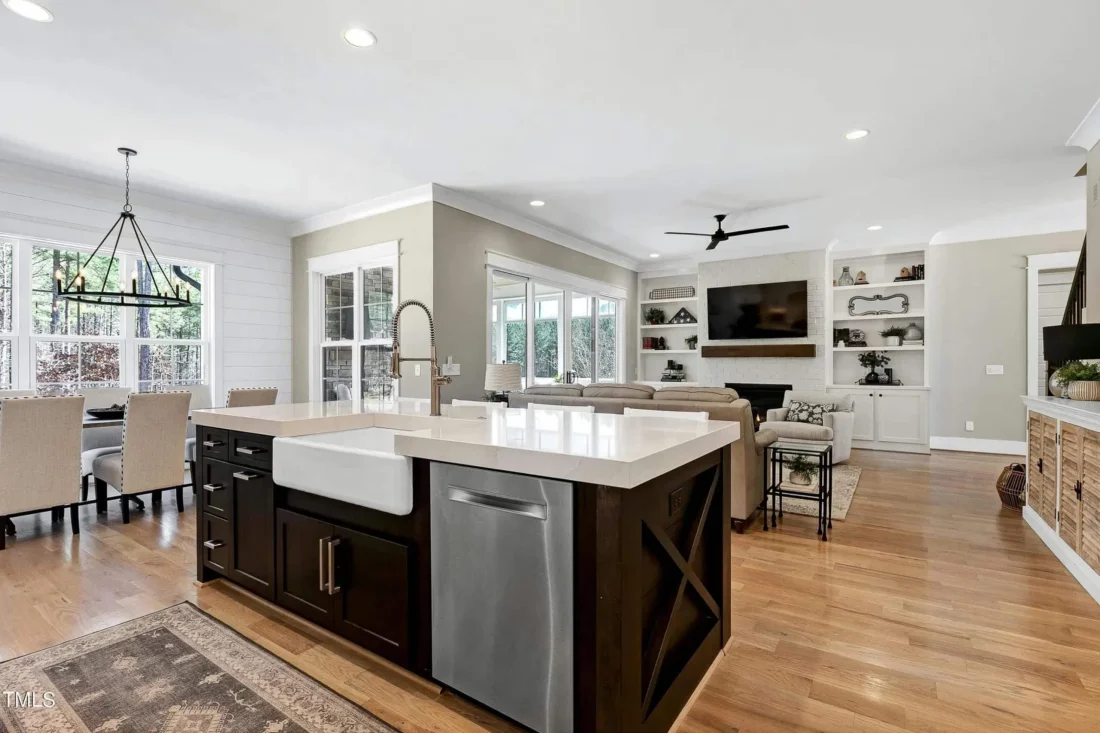 Traditional Home Plan with Open Floor Layout, 4 Bedrooms & CAD Blueprints