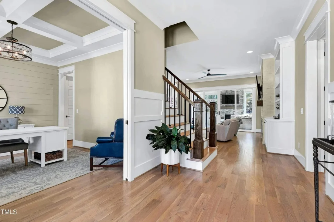 Traditional Home Plan with Open Floor Layout, 4 Bedrooms & CAD Blueprints