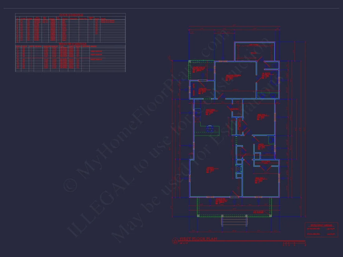 Traditional Ranch Home Plan with 3 Beds, CAD Blueprints & Design