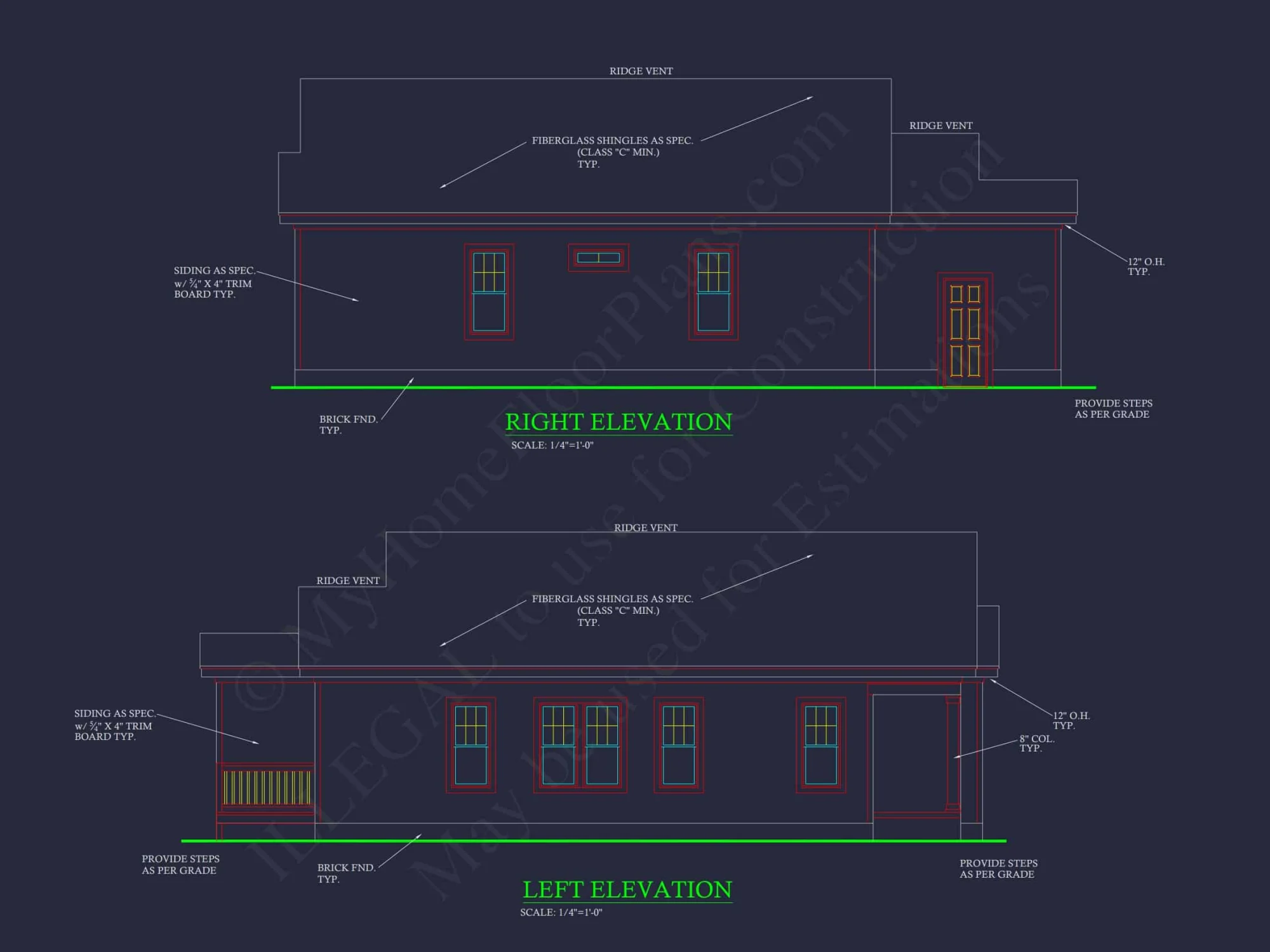 Stylish Home Blueprint: Bungalow Floor Plan Design with CAD